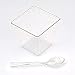 Aitsite 50 Pack Tazas de Postre Plástico con Cucharas Desechables Brillo de...