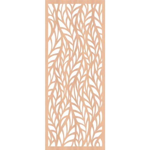 Image of Ortonville Decorative Pierced Fretwork Wood Wall Panels, 13 3 /8 inchW x 34 3 /8 inchH x 3 /8 inchT, Alder
