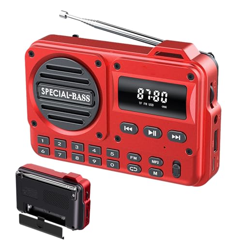 Radio AM/FM portable et légère au design rétro pour la maison
