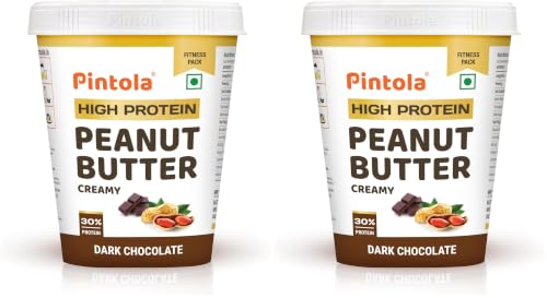 Image of PINTOLA High Protein Peanut Butter Chocolate Flavour Creamy 1kg, Added WHEY Protein, 30g Protein 6.2g Fiber, Gluten Free, Zero Trans Fat, Dark Chocolate Peanut Butter Spread, Nut Butter Bread Snacks
