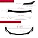 x xotic tech Front Bumper Lip Chin Spoiler+ 2M Side Skirt Winglets Diffusers+ Adjustable 10