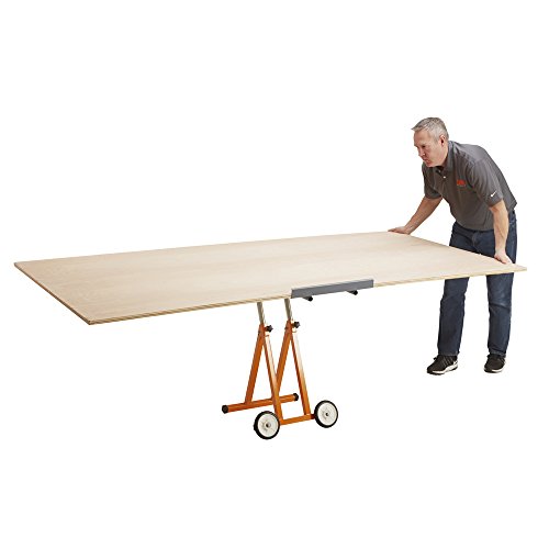 Bora Portamate Panel Carrier - Full 4x8 Sheet Carrier Board Cart, Table Saw Feed Stand That Allows One Person to Easily Move & Cut 4x8 Sheets, PM-1800 - Thumbnail 5