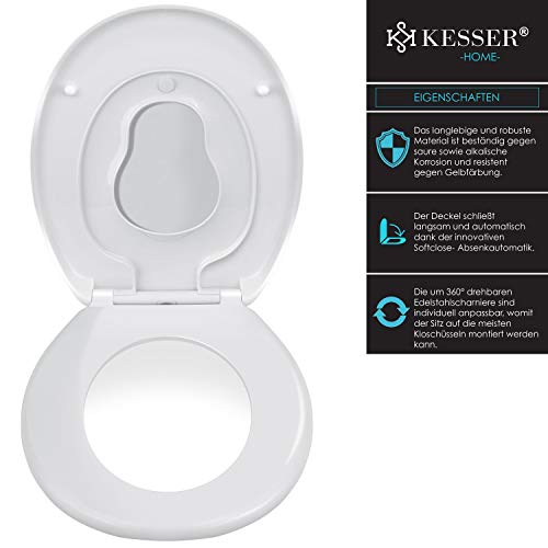 Toilettensitz für Kinder mit Absenkautomatik von Kesser