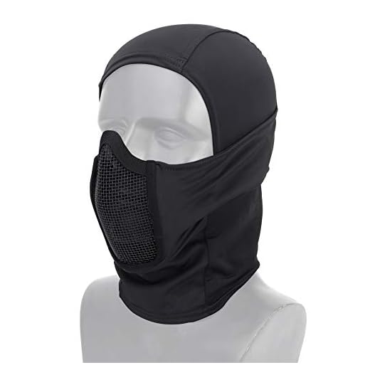 Tactique Vêtement Respirant Balaclava Maille Masque Visage Complet Airsoft CS Masque Chasse À Vélo Capuche Cache-Cou