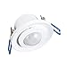 Produktbild vision-el 775493 Bewegungsmelder LED Einbauleuchte, Aluminium, Weiß, (H x Ø)-80 x 71 mm