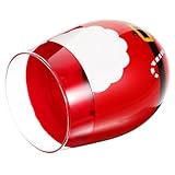 Zerodeko Weihnachtlicher Handbemalter Glasbecher Robuster Milch und Saftbecher Stilvoller...