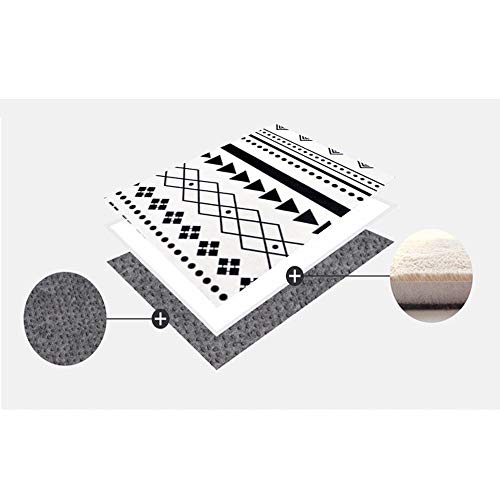 Tapis européen en fibre de polyester MU Maison géométrique