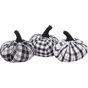 Primitives by Kathy Decorative Halloween Themed Fabric Pumpkin Set Primitives by Kathy Decorative Halloween Themed Fabric Pumpkin Set