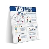 How to Prevent Back Pain Guide Poster (2) Canvas Print Wall Art Decor Living Room Office Bedroom 8x10inch(20x25cm) Frame-style