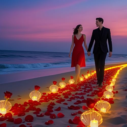 Image of White Flameless Tea Lights - 50 Pack Commercial Grade LED Tea Lights for Large Weddings, Events & Modern Home Decor (White Base, 50 Pack)