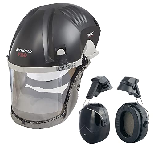 Trend Airshield Pro Full Air Circulating Face Shield w/ Ear Defenders