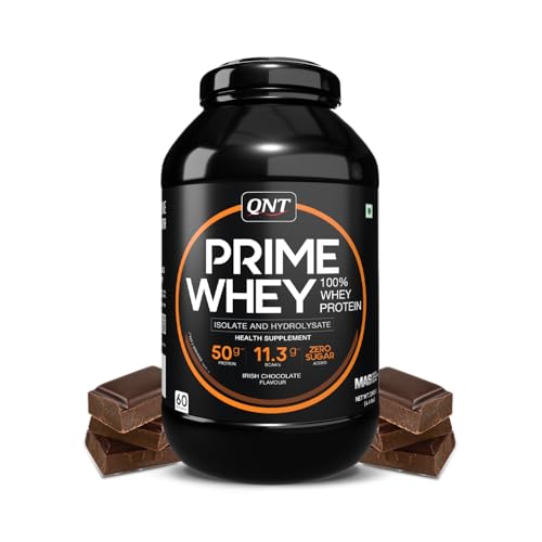 Image of QNT Prime Whey 2 Kg Irish Chocolate with Creatine 90 G & Shaker | High-Protein Muscle Building Combo | Strength, Recovery & Performance Boost