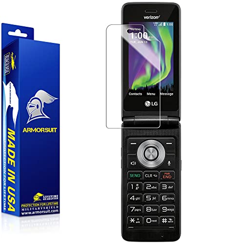 [2 Pack] ArmorSuit MilitaryShield Screen Protector Designed for LG Exalt LTE VN220 (2018) HD Clear Film - Made in USA