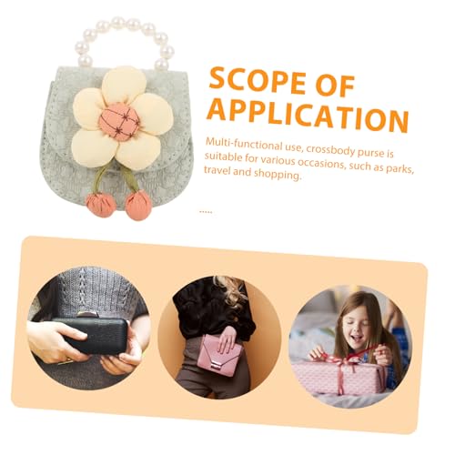 Cute Cartoon Flower Design Bag for Kindergarten Girls Boy Girl Purse Shoulder Strap Small Coin Purse Handbag Crossbody Portable Storage Bag3