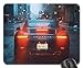 Produktbild Mousepads Für Computer,Büro Mausmatte,Spiel Mauspad,Matte Mit Genähten Kanten,Gebäude Autostadt Porsche Rainy Road Street Mousepad Für Laptop,Desktop-Computer