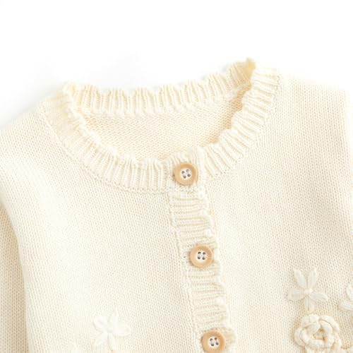 Image of Curipeer Toddler Girl Sweater Cardigans, Long Sleeve Coat, 18M-9Y | Soft Warm Fabric, Spring and Fall Casual Wear, Little and Baby Girl