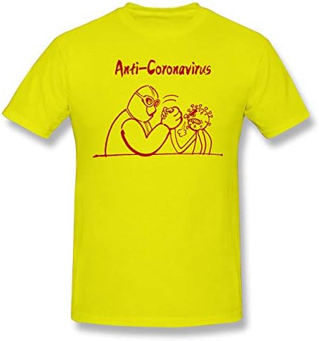 GenericFashion Cotton T-shirt Casual Cartoon Virus Print T-shirt Funny Cute Viruses Print Comfortable Tshirts