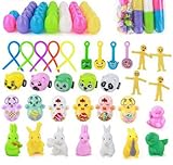 Juego de 32 Juguetes Antiestrés para Niños, Juguetes Sensoriales Antiestrés Para Autismo y Tdah, Rellenos de Cesta de Pascua, Juguetes Estrés y Ansiedad Para Niños y Adultos, Regalos Para Fiesta Pascu