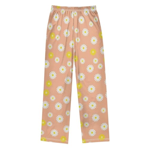J JOYSAY Blossom Floral Apricot Pajamas Pants Soft Long Pajama Bottoms Lounge Sleep Pants Size S-XL2
