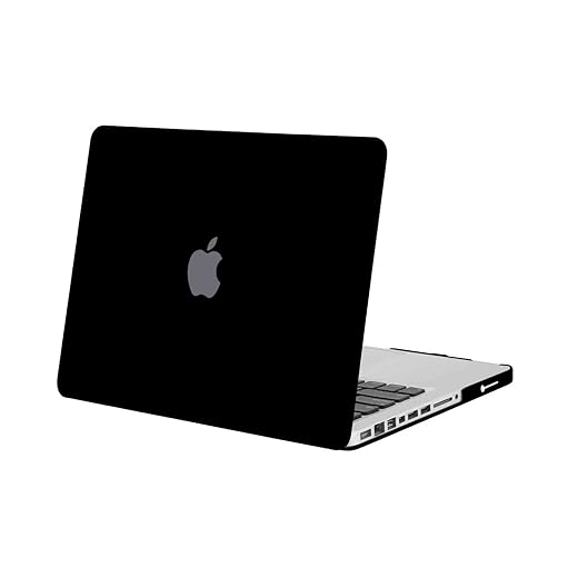 MOSISO Compatible with MacBook Pro 13 inch Case (Model: A1278, with CD-ROM) Old Version Release Early 2012/2011/2010/2009/2008, Protective Plastic Hard Shell Case Cover, Black