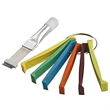 FCR6 Flossenkamm-Werkzeugset mit Edelstahlbürste für Klimaanlagenwartung, Glätten und Reinigen von Kondensator- und Heizkörperrippen