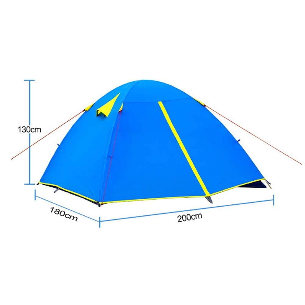 MYVVKIA Zelt Sonnenschutz Winddicht Multifunktions Bequemes Zusammenklappbares Automatisches Outdoor-Camping-Familienzelt 2 Personen, Orange Sport & Freizeit