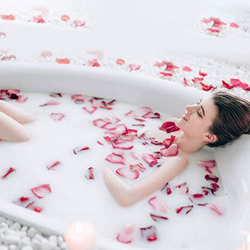 Hslife 150 Grams/ 5.3 OZ Natural Real Red Rose Flower Petals Dried Rose Petal for Wedding Decoration Bath Foot Bath Wedding Confetti Crafts Accessories (5.3, Ounces)