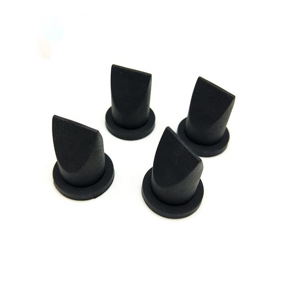 UP100 10 Pieces Black Silicone Duckbill Valve One-Way Check Valve 9 x 4 x 9mm for Liquid and Gas Backflow Prevent