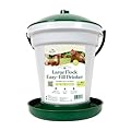 Harris Farms Large Flock Easy-Fill Poultry Drinker, Made with BPA-Free Plastic, Top Fill Design, 6.25 Gallon