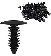 Car Bumper Fastener Rivet Clips, 100Pcs Universal Car Door Trim Bumper Screws Push Fastener Retai...