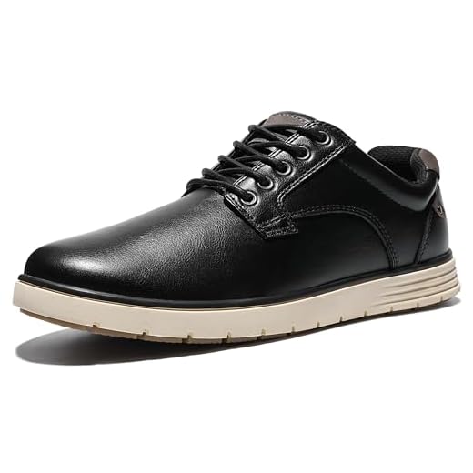 NCCB Tênis social masculino casual com cadarço formal Oxfords sapato social masculino sem cadarço confortável marrom para negócios/viagens/trabalho, Preto, 39