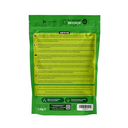 Envii Active Lawn – Lawn Clay Soil Improver, Improves Aeration & Lawn Health (Covers up to 40m2)