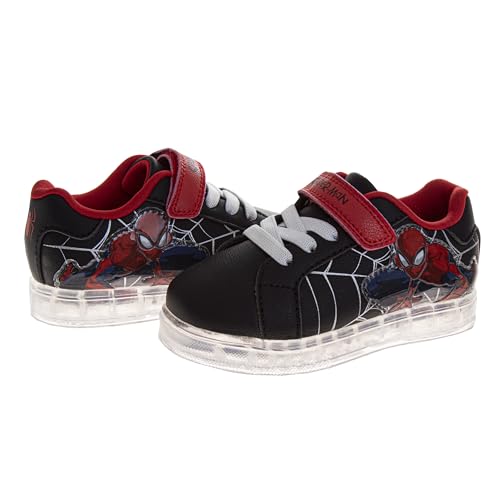 Disney Spiderman Sneakers Kids Tennis Shoes Athletic Footwear Running Walking Boys Sneakers for Toddler to Little Kid (Sizes: 6-10 Toddlers / 11-12 Little Kids)4