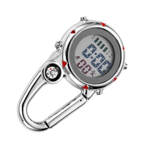 Reloj mosquetón de cuarzo Mikikit resistente al agua y golpes con caja de acero inoxidable