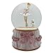 Lightahead Musical Ballerina with Puppy in a 100MM Polyresin Water Snow Globe Ball with Inside Figurine Rotating playing music