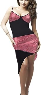 فستان بيتى من الدانتيل و الجلد