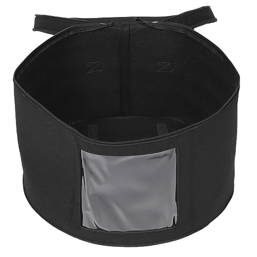 KOMBIUDA Desktop Hat Storage Box Felt Organizer for Hats Socks and Ties Convenient Travel Case for Home the Go Compact
