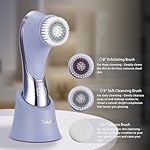 Facial Cleansing Brush Face Scrubber Exfoliator Rechargeable IPX7 Waterproof Electric Spin Cleanser Device for Exfoliating, Massaging and Deep Cleansing Removing Blackhead, Face Massaging - Image 3