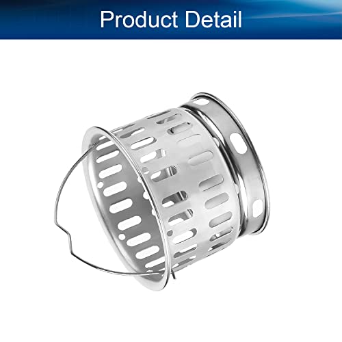 Colador para fregadero de acero inoxidable 3.03 pulg miniatura 3