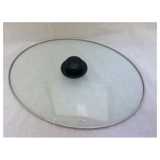 Oval Glass Lid for Rival 7-Quart And 6 1/2 Quart Black