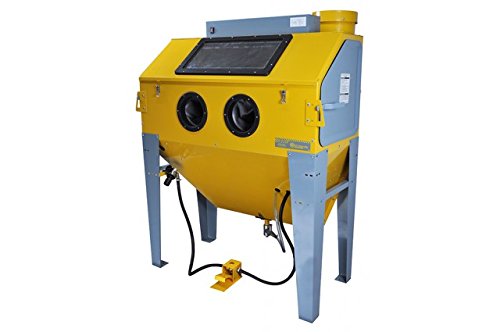 Sabbiatrice professionale con aspiratore 220V con tripla apertura - cabina di sabbiatura con accessori