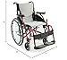Karman S-115 25 lbs Ultra Light Ergonomic Wheelchair with Removable Footrest Red Color