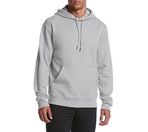 Champion Men's Pullover Fleece Hoodie, Standard Fit, Midweight, C Logo, Available in Regular and Big & Tall, Oxford Gray, L