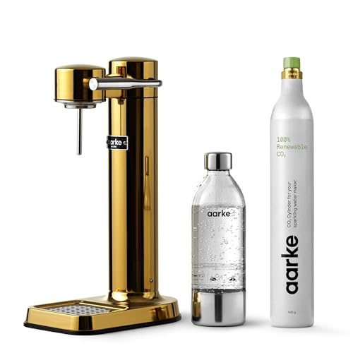 Image of Aarke Carbonator 3 - Sparkling Water Maker & CO2 Cylinder, Gold