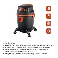 BLACK+DECKER Nass und Trockensauger BXVC20PE (1200 W, 20 Liter) – Ansicht 2
