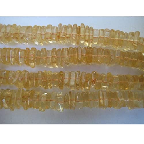 Citrine Square Heishi Beads 6mm pour création de bijoux - 2