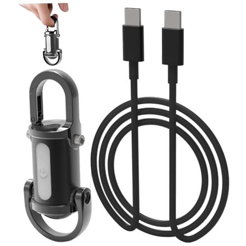 NASSMOSSE Mini linterna LED de 1200 lm, recargable, portátil, con llavero, impermeable, LED ultrabrillante para emergencias de camping al aire libre