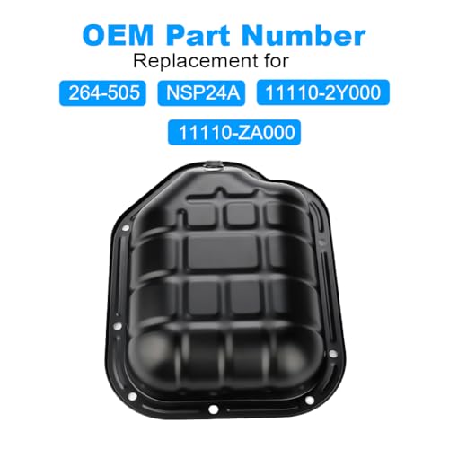 Image of Oil Pan with Gasket Compatible with Nissan Altima 2002-2006 264-505