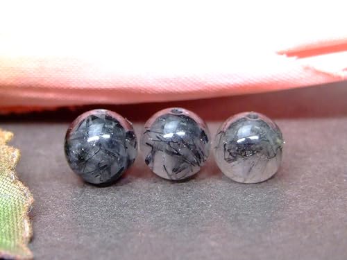 64581 今月の半額 わけあり ブラックルチルクォーツ 針水晶 6mm 1粒売り ブラジル産 天然石 パワーストーン