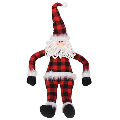 TOYANDONA Topo de árvore de Natal Elfo Papai Noel Gnomo grande enfeite de árvore para Natal feriado